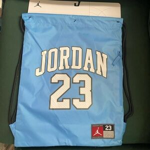 Jordan Light Blue Sports Drawstring Bag